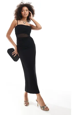 Forever New Mesh panel maxi dress in