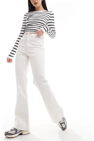 ASOS Mid rise flare jeans in