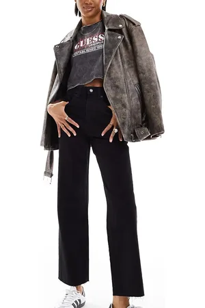 ASOS ASOS DESIGN Tall cropped comfort stretch straight leg jean in