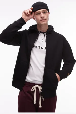 Carhartt Chase zip up hoodie in black