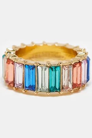 SVNX Crystal ring in multicolours
