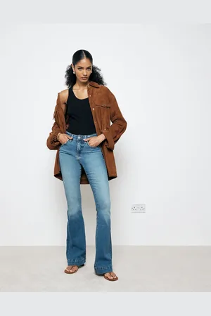 River Island Flare jean in midwash