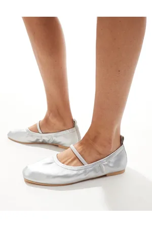 SEQWL Elastic topline ballet flats in