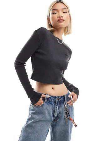 Dickies Newington cropped long sleeve t-shirt in washed