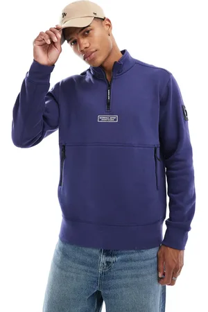 Marshall Artist Siren 1/2 zip sweat jumper in
