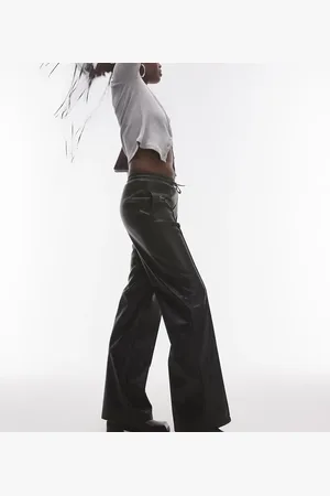 Topshop Faux leather jogger in