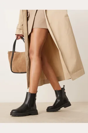 New Look PU chunky chelsea boot in