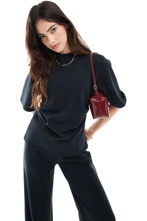 ASOS Co-ord cupro corset waist tee in