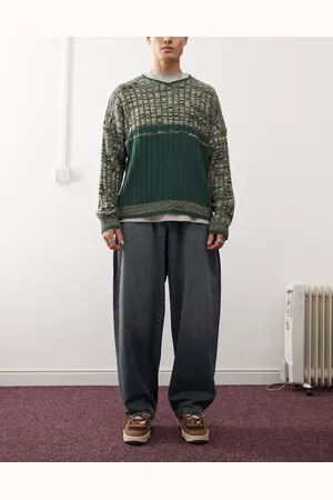 COLLUSION X004 balloon jeans midwash co-ord