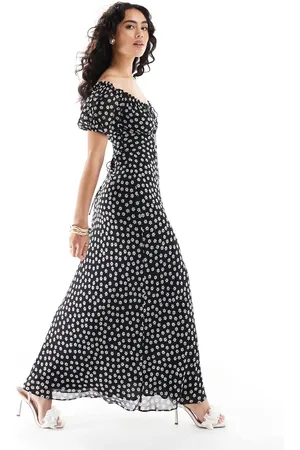 Forever New Bardot midaxi dress in ditsy floral