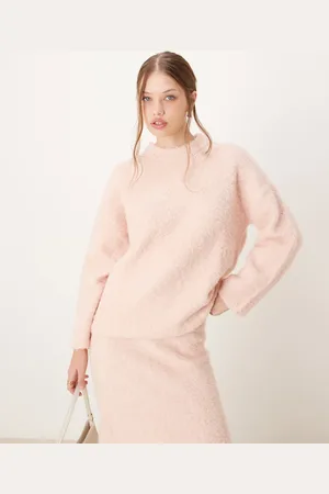 River Island Ultra fluffy jumper in light