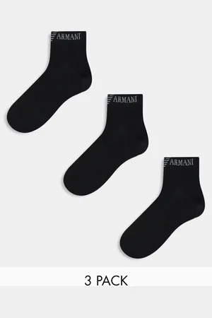 Armani Exchange Emporio Armani Bodywear 3 pack sneaker socks in