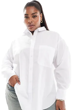 ASOS Curve oversized shirt in