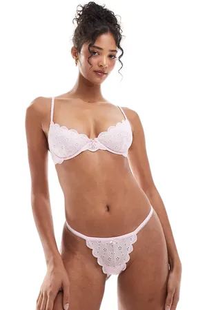 Cotton On Cotton On broderie tanga g string brief in french fairytale co-ord
