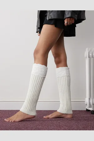Reclaimed Legwarmers with lace overly in
