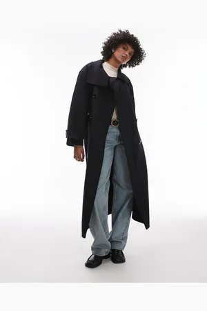 MANGO Capsule longline wool coat in