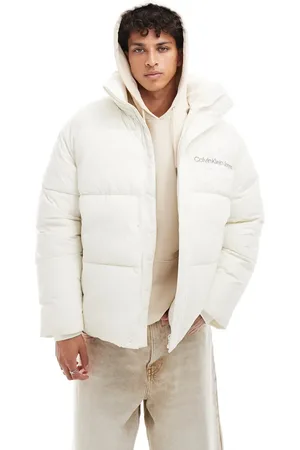 Calvin Klein Chenille monologo puffer in