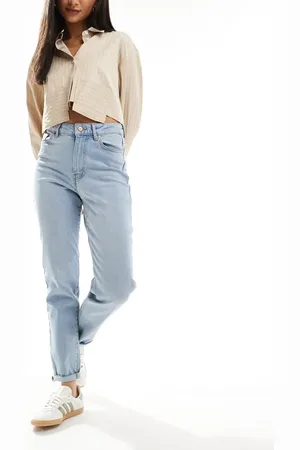 New Look Merlot mom jeans in light