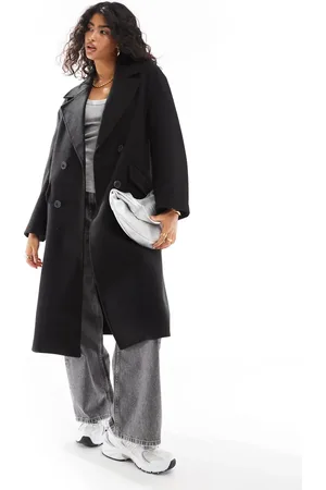 Bershka Drop shoulder tailored coat in