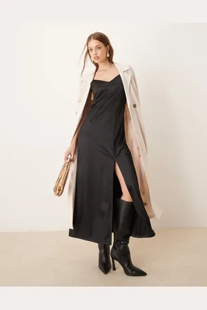 VILA Satin singlet dress in