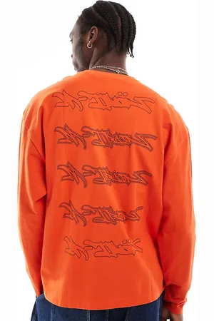 COLLUSION Skater fit printed logo pique t-shirt in
