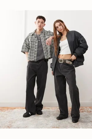 Weekday Astro Unisex wide leg cord trousers in