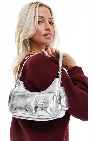 Bershka Buckle detail shoulder bag in