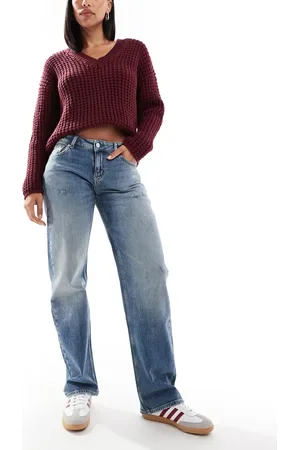 Tommy Hilfiger Sophie low rise straight jeans in mid wash