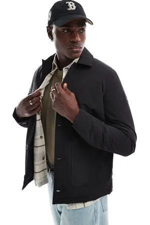Farah Telex wadded overshirt jacket in