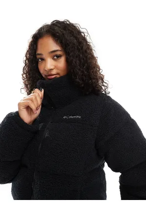 Columbia Puffect puffer sherpa jacket in
