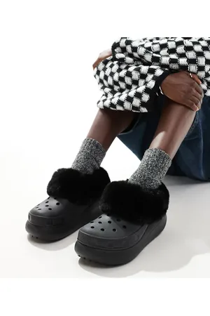 Crocs Furever crush fur lined clog in