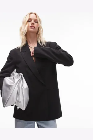 Topshop Oversized double breasted blazer in