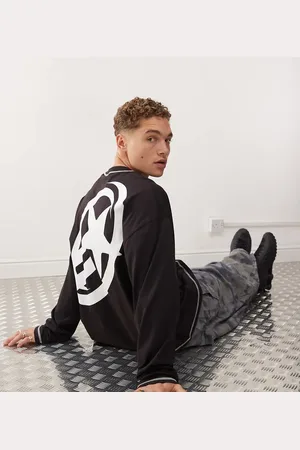 COLLUSION Sports contrast stitch logo t-shirt in