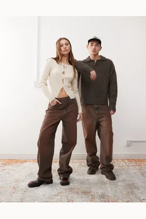 Reclaimed Unisex baggy dad jean in washed