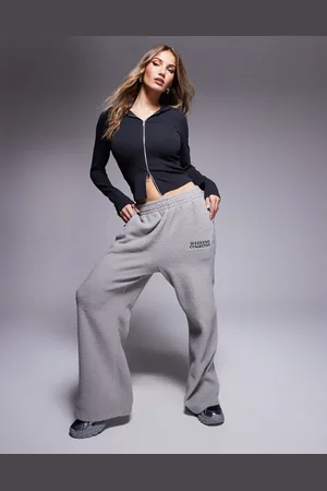 ASOS Weekend Collective fleece straight leg jogger in