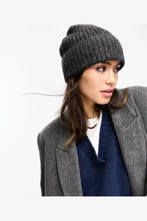ASOS Chunky knit beanie in charcoal