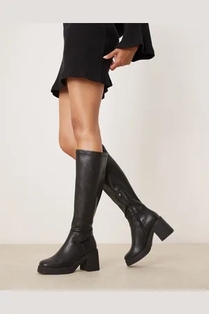 New Look Chunky heel knee boot in