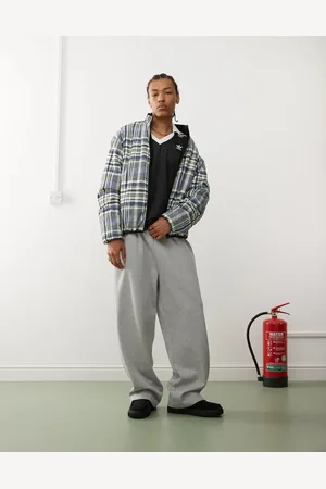 Reclaimed Puffer check coat in check