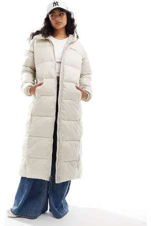 Columbia Puffect II long line puffer coat in dark stone