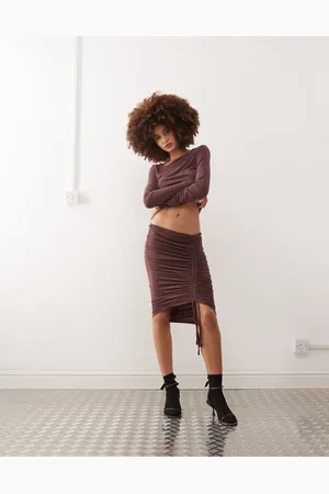 COLLUSION Ruched skirt co-ord