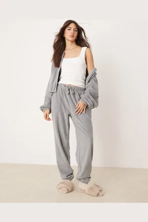 ASOS Lounge mix & match fleece jogger in light