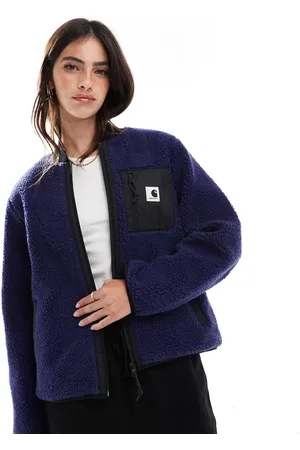 Carhartt Janet zip up borg jacket in