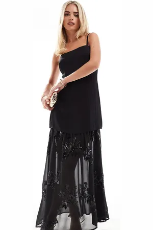 Forever New Sheer embellished maxi dress in