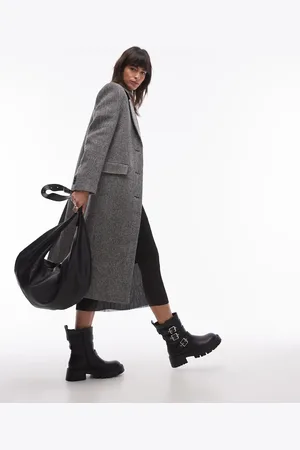 MANGO Longline wool coat in
