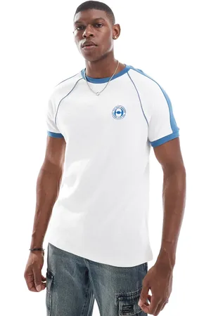 Bershka Retro ringer sports t-shirt in