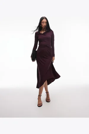 & OTHER STORIES & jersey long sleeve maxi dress with knotted wrap detail in