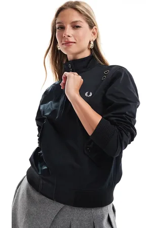 Fred Perry X Amy Winehouse zip up satin jacket in