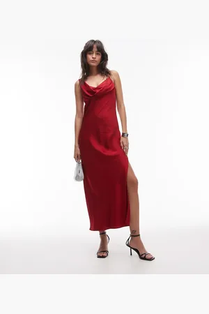 & OTHER STORIES & bias cut maxi dress with asymmetric strap detail in