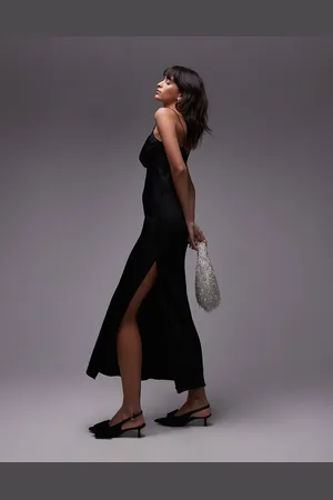 & OTHER STORIES & bias cut maxi dress with asymmetric strap detail in
