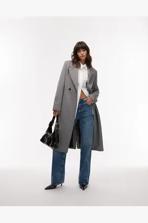 MANGO Tailored wool mix coat in